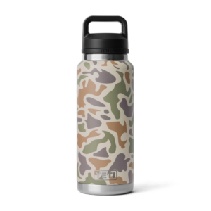 Camo Yeti 36oz bottle rambler with chug cap