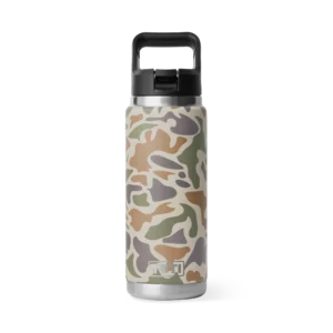 camo yeti rambler 26 oz straw cap