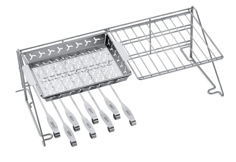 Weber® Elevations Tiered Grill Rack & Skewer Set