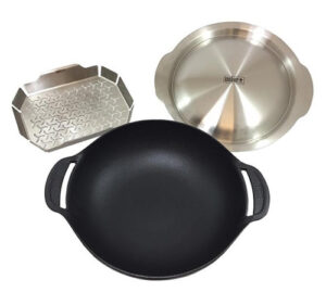 Weber® Gourmet Barbecue System Cast Iron Wok and Steamer Set